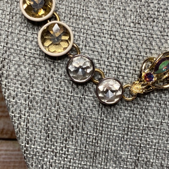 J Crew Vintage Brulee Mixed Stone Neutral Necklace - Picture 5 of 5